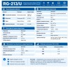 Коаксіальний кабель RG-213/U 50 Ом, мідний