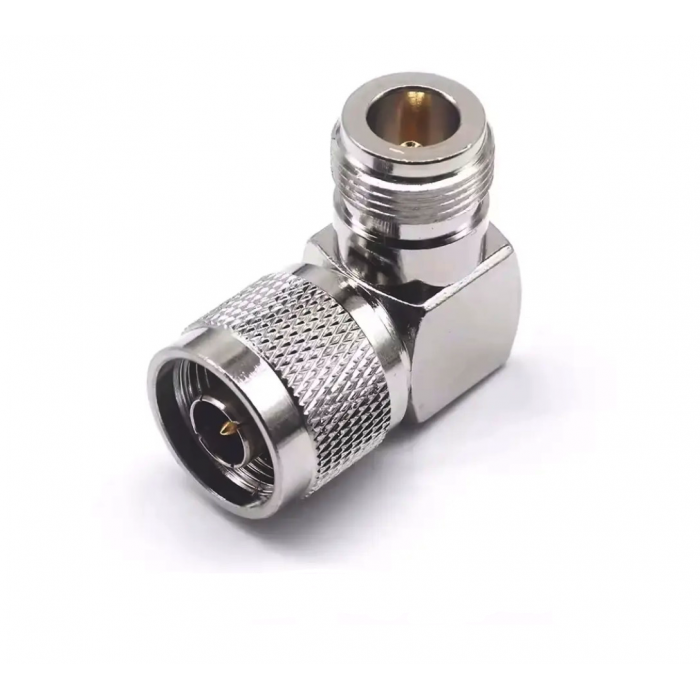 Угловой адаптер N male–N female 90° Cu